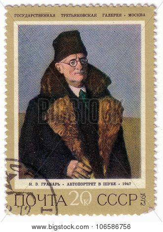 Ussr - Circa 1972: The Postal Stamp Printed In Ussr Is Shown By The I.e. Grabar 