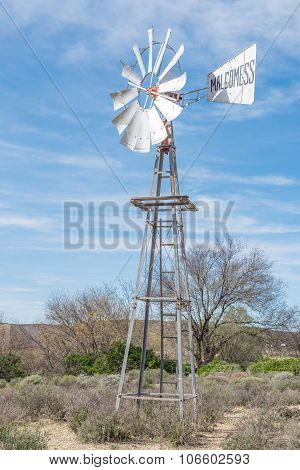 Historic Windmil In Loeriefontein