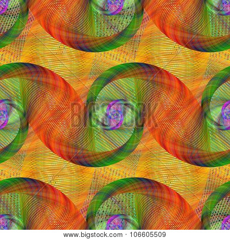 Seamless Swirl Fractal Pattern