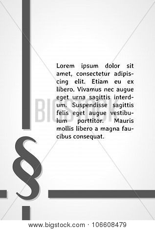 Paragraph Sign Dark Infographics