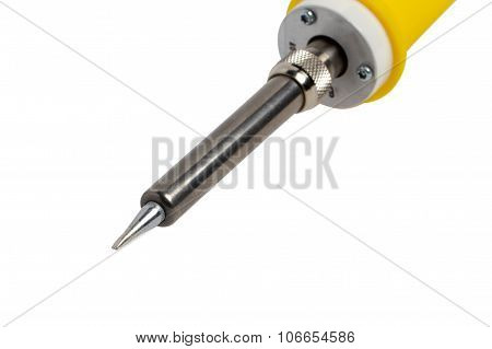 Isoalted balde of solderer with yellow handle
