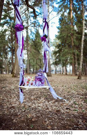 Wedding Decoration Of A Beautiful Delicate Bouquet