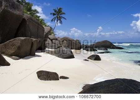 Granite Rock Formations on a Beach