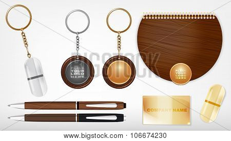 Souvenirs template illustration