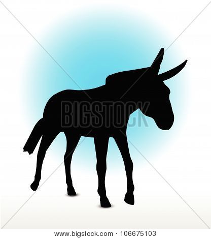 Donkey Silhouette