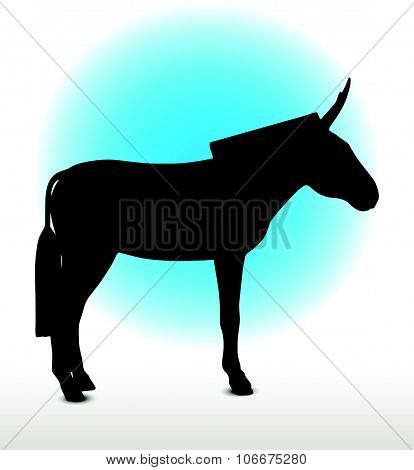 Donkey Silhouette