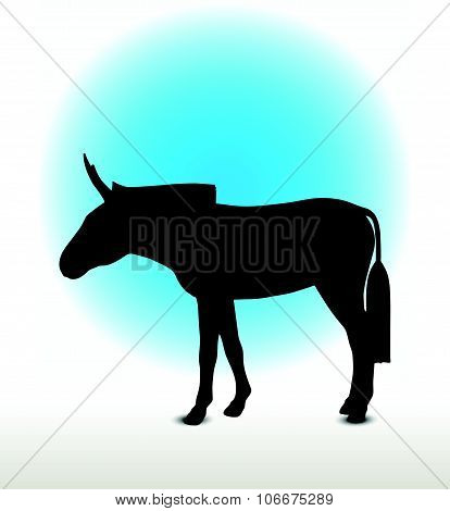 Donkey Silhouette