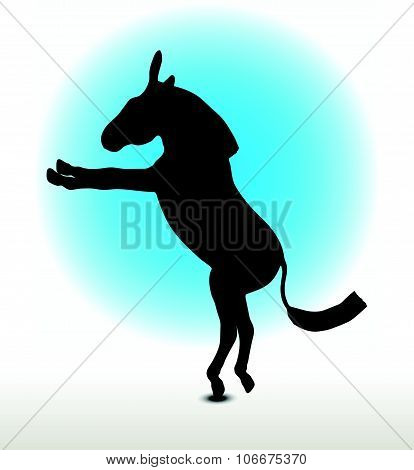Donkey Silhouette
