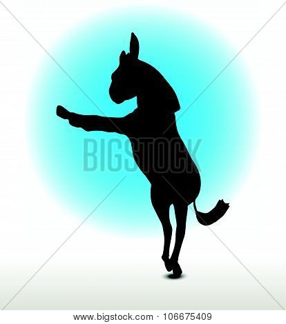 Donkey Silhouette