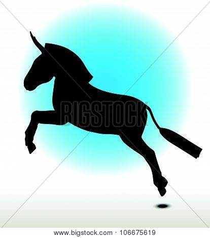 Donkey Silhouette
