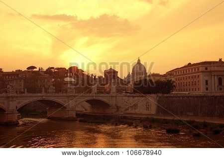 Rome On Sunset