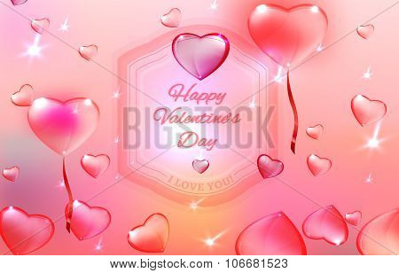 Valentine postcard illustration