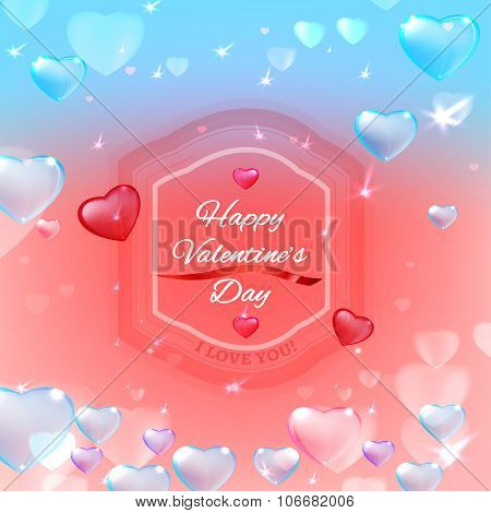 Valentine postcard illustration