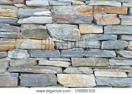 Rough Raw Stone Bricks Ancient Wall