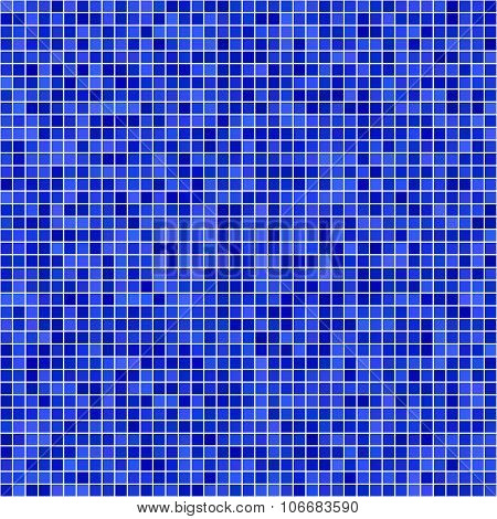Blue pixel mosaic background