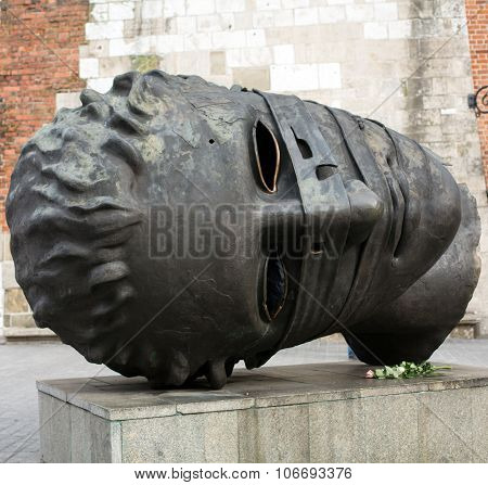 CRACOW, POLAND - MARCH 28, 2015: Sculpture by Igor Mitoraj 