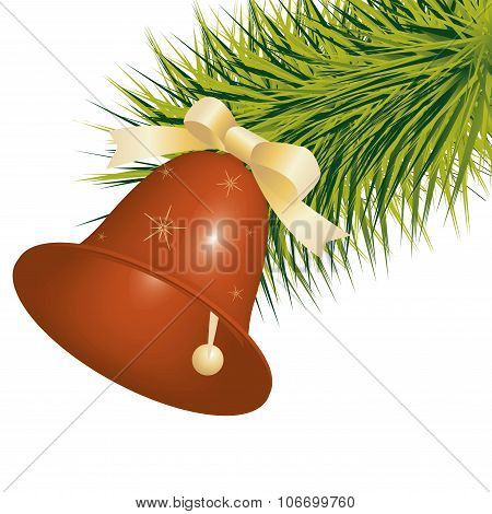 Red Christmas bell