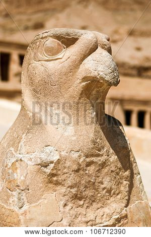 Staue Of Horus, Queen Hatshepsut Temple, Egypt