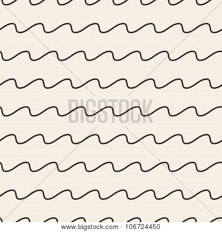 Waves stripped geometric seamless pattern.