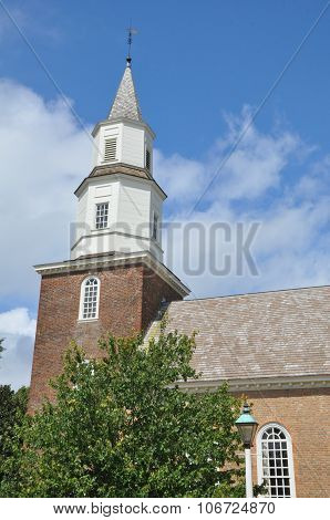 Bruton Parish Church in Colonial Williamsburg, Virginia