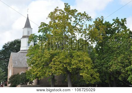 Bruton Parish Church in Colonial Williamsburg, Virginia