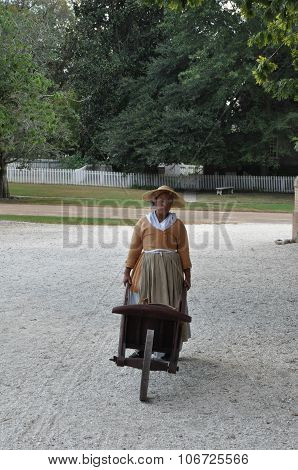 WILLIAMSBURG, VA - SEP 6: Colonial Williamsburg in Virginia, as seen on Sep 6, 2015. Colonial Williamsburg is a living-history museum with exhibits of restored or re-created buildings.