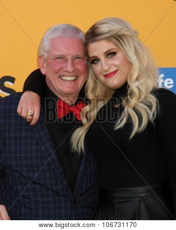 LOS ANGELES - NOV 1:  Gary Trainor, Meghan Trainor at the 