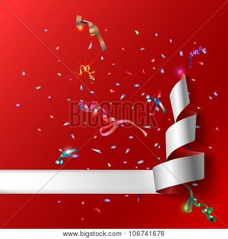 Streamers with confetti