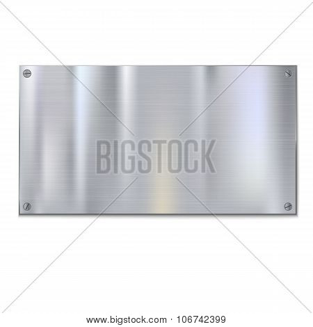 Shiny brushed metal
