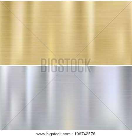 Shiny brushed metal