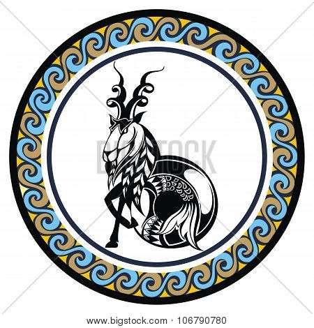 Decorative Zodiac sign Capricornus