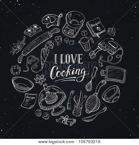 Baking tools poster