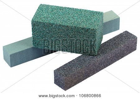 Abrasive Wheels Isolated On A White Background