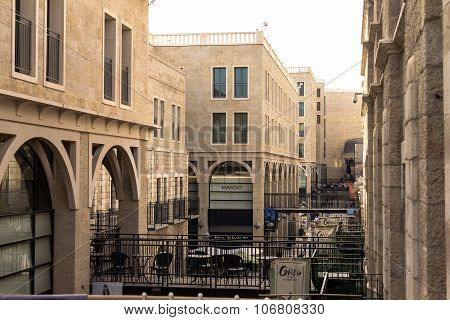 Mamilla Shopping Street. Located By Jaffa Gate,