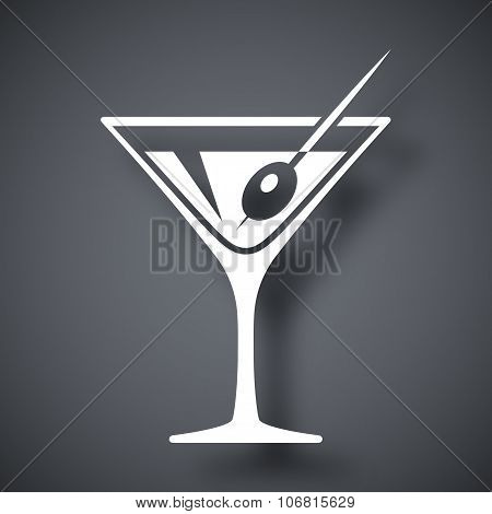 Vector Martini Glass Icon