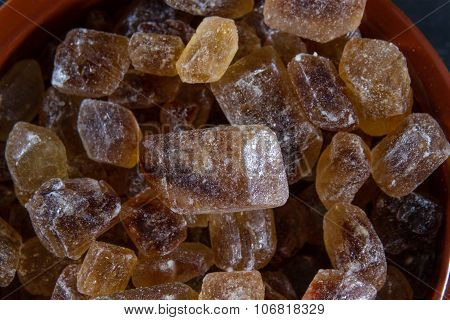 German Rock Sugar Brauner Kandis Close Up
