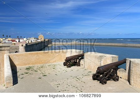 Architectural detail of Mazagan, El Jadida, Morocco - a Portuguese Fortified Port City registered as a UNESCO World Heritage Site