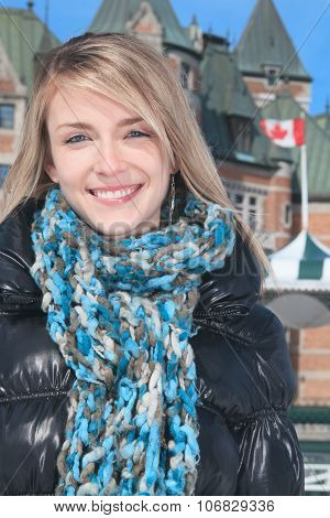 Beautiful woman winter