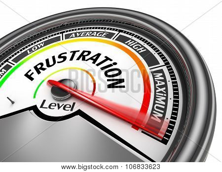 Frustration Level To Maximum Conceptual Meter