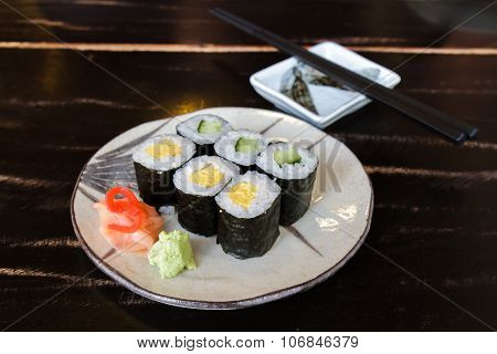 Sushi Egg And Cucumber