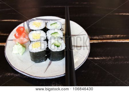 Sushi Egg And Cucumber