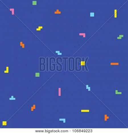 Geometric bricks seamless vector pattern