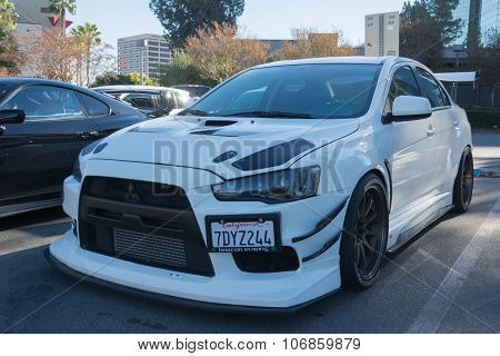 Mitsubishi Lancer Evolution On Display
