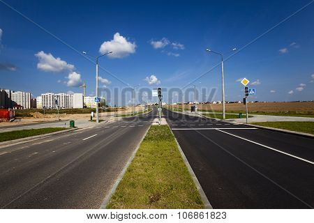 the road.  construction