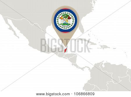 Belize On World Map