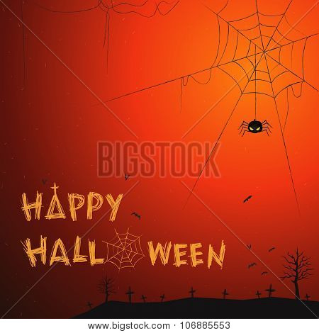 Happy Halloween Poster Vector Illustration