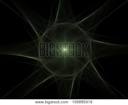 Shiny colorful fractal space digital artwork for creative graphic design