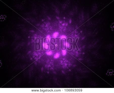 Shiny colorful fractal space digital artwork for creative graphic design