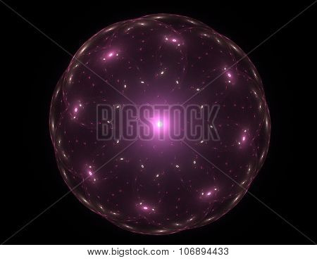 Abstract Lens Flare Space Or Time Travel Concept Background