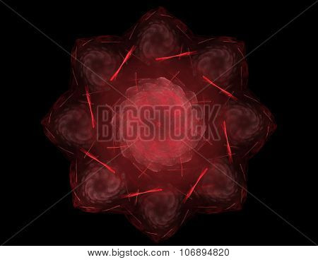 Abstract Lens Flare Space Or Time Travel Concept Background